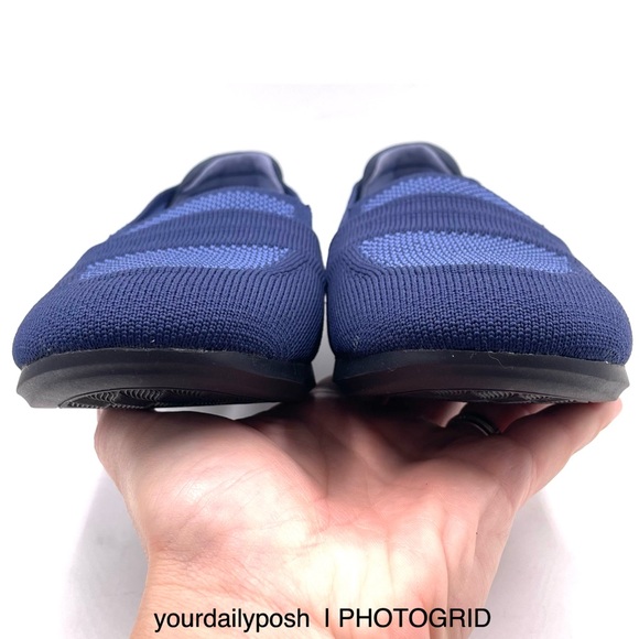 Clarks blue knit Carly Charm washable stretch loafer flats US 6.5 - Picture 5 of 15
